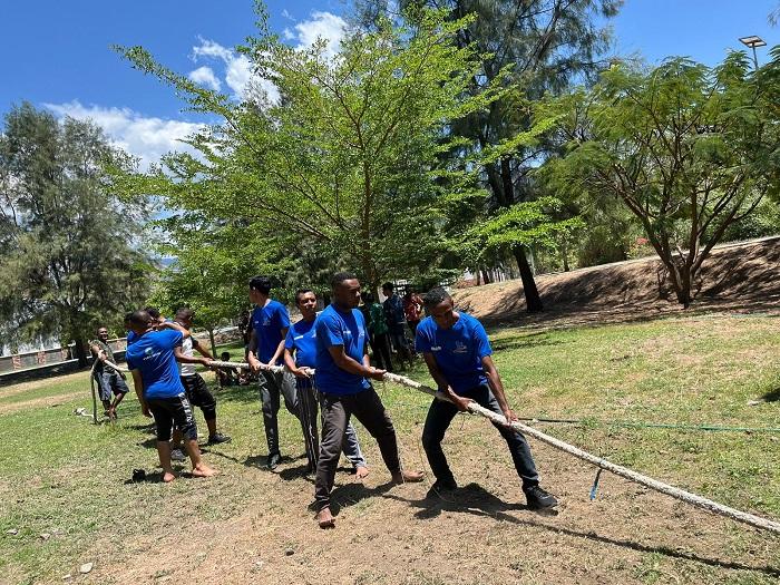 PLBN Wini Meriahkan HUT BNPP ke-14 dengan Lomba Tradisional Antar Instansi