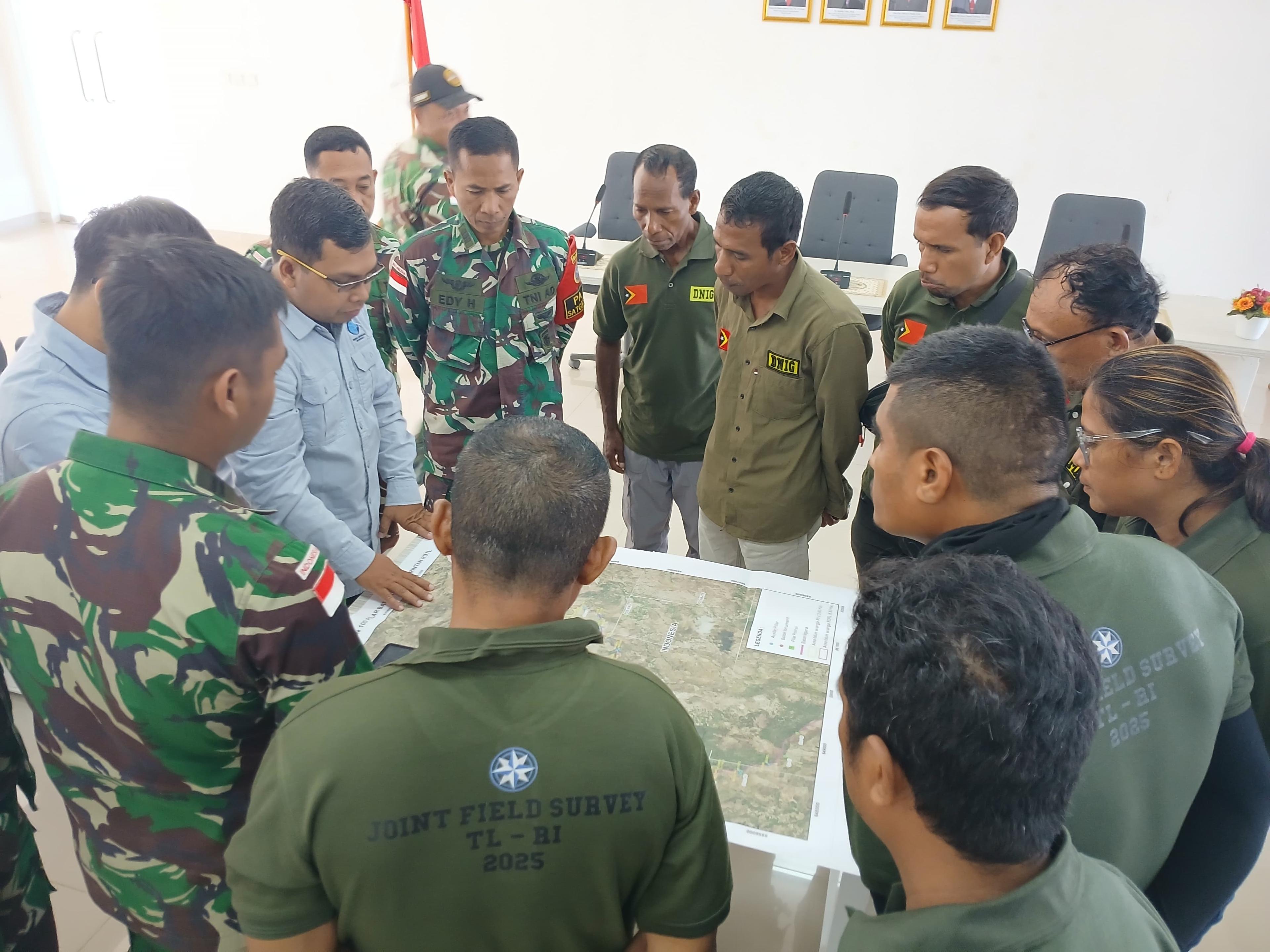 PLBN Napan Fasilitasi Pertemuan Teknis RI-RDTL Bahas Join Field Survey 2025
