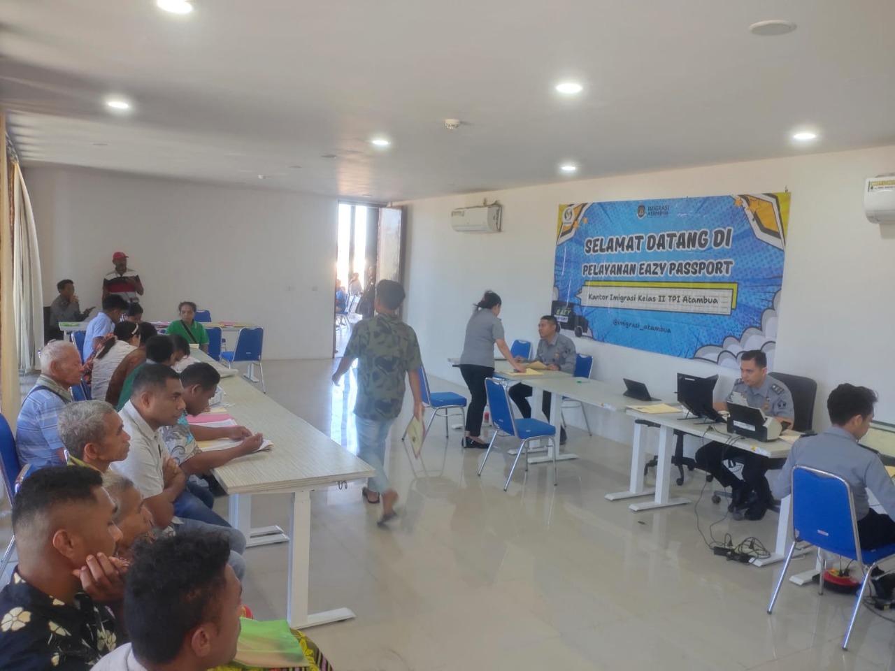 PLBN Napan Fasilitasi Layanan Eazy Passport untuk Masyarakat Perbatasan RI-RDTL