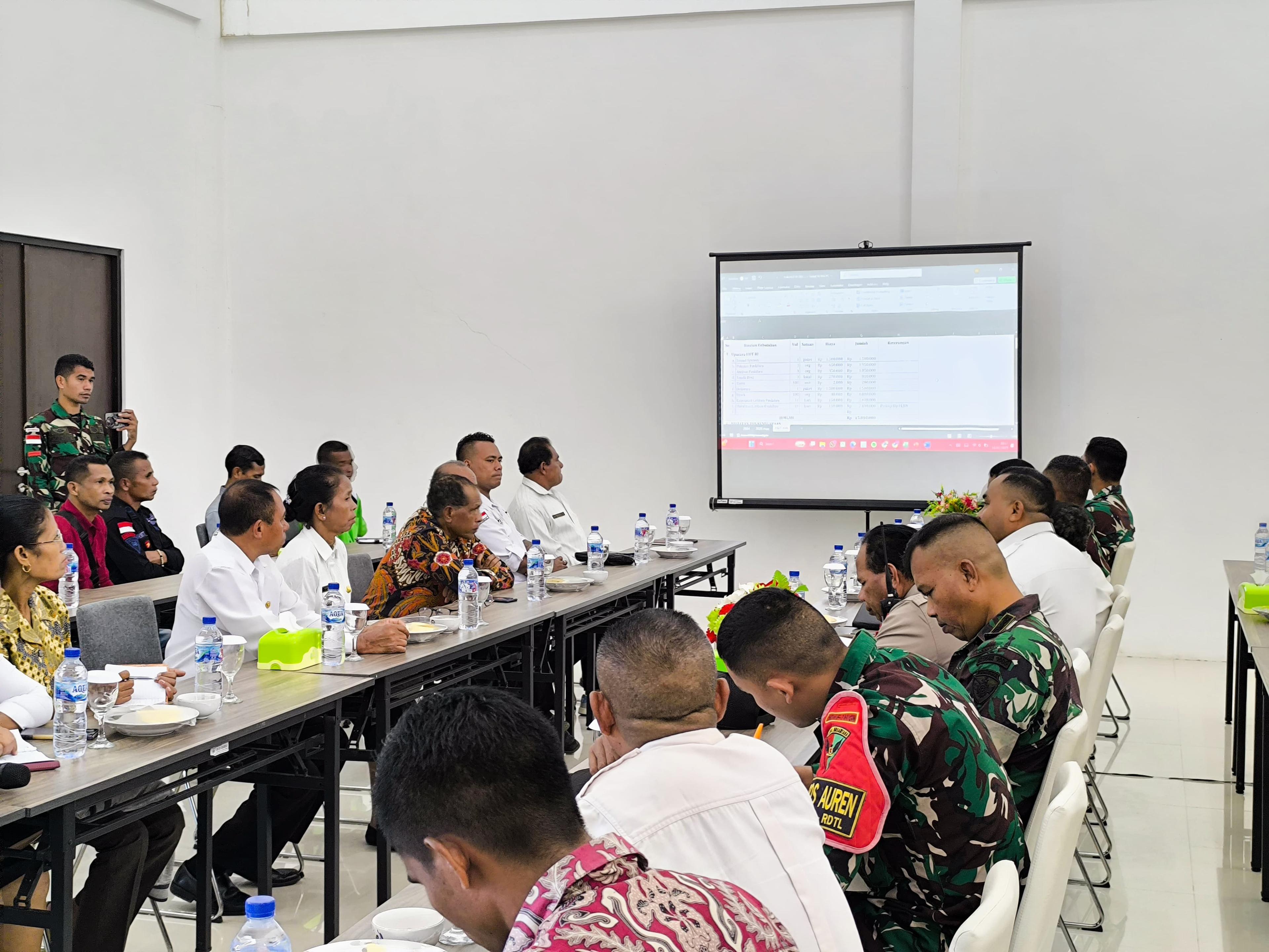 PLBN Motamasin Fasilitasi Koordinasi Lintas Sektor Sambut HUT ke-80 RI di Kobalima Timur