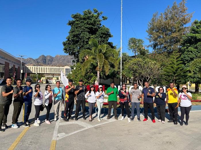 Antusias Warga di PLBN Wini Meriahkan HUT RI, dari Zumba Pagi, Gerakan Pangan Murah hingga Ikut Pemeriksaan Kesehatan Gratis