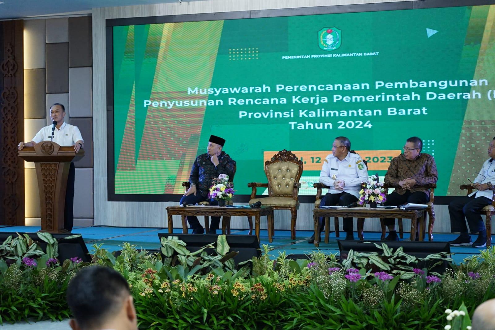 Prof Zudan Ses BNPP di Musrenbang Kalbar: Pembangunan Daerah Harus  Terintegrasi