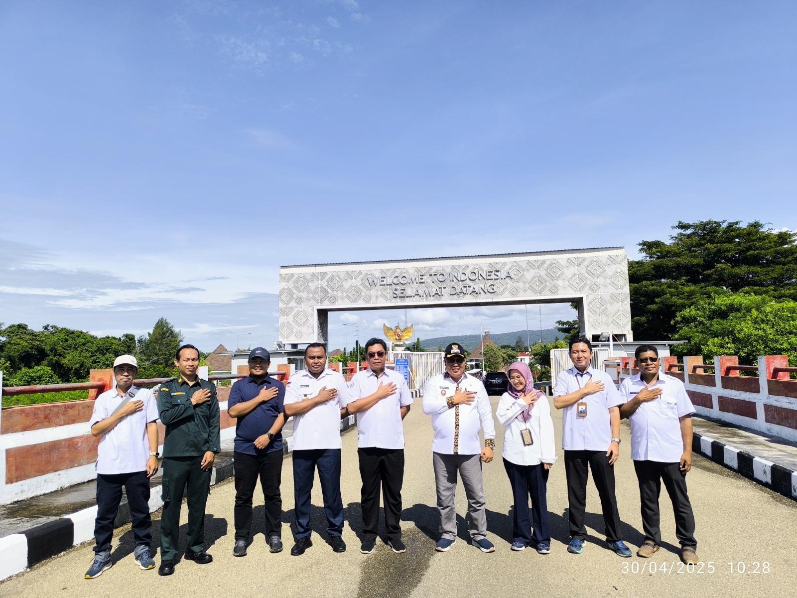 Wakil Bupati Malaka dan Direktur Sumber Daya Kelautan Kunjungi PLBN Motamasin, Apresiasi Keindahan dan Kemegahan Bangunan