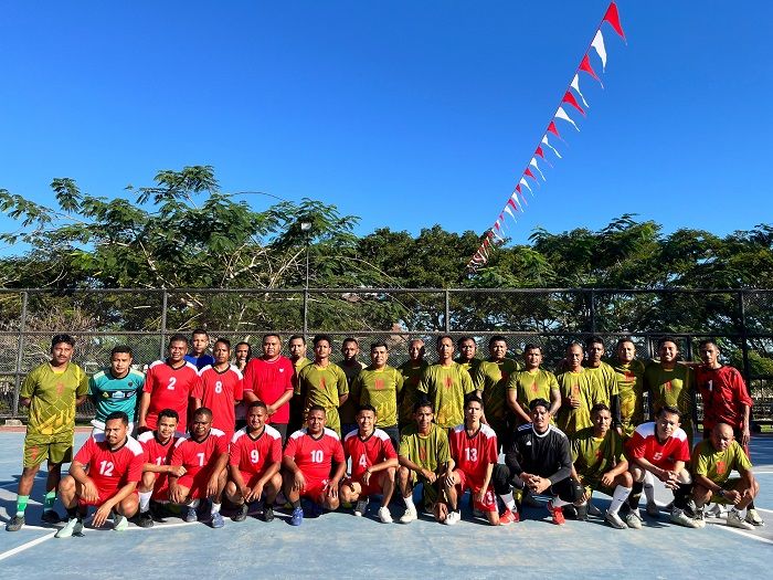 HUT RI ke-79, PLBN Motamasin Gelar Laga Futsal dengan Pos Salele Timor Leste, Segini Skornya!