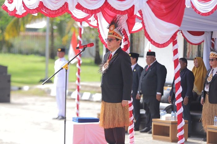 Tak Cuma Upacara, HUT ke-79 Kemerdekaan RI di PLBN Skouw Dimeriahkan Aksi Drama Kolosal