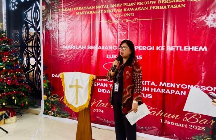 Pererat Sinergi dan Toleransi Beragama, PLBN Skouw Gelar Perayaan Natal Penuh Sukacita