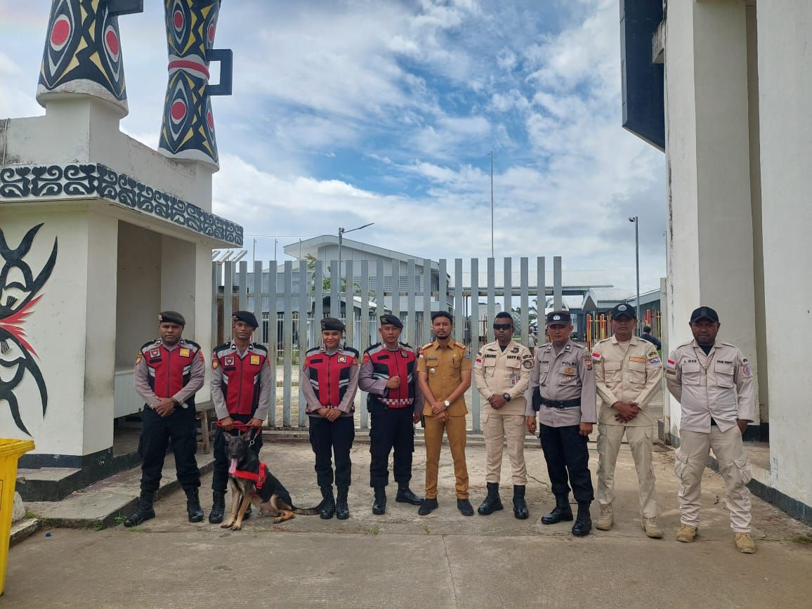 Waspadai Barang Ilegal, PLBN Skouw Gandeng Kepolisian Turunkan Unit K9