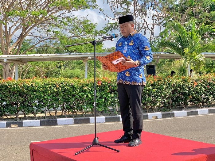 PLBN Motamasin Gelar Upacara Bendera Peringatan Hari Sumpah Pemuda 2024 dengan Khidmat