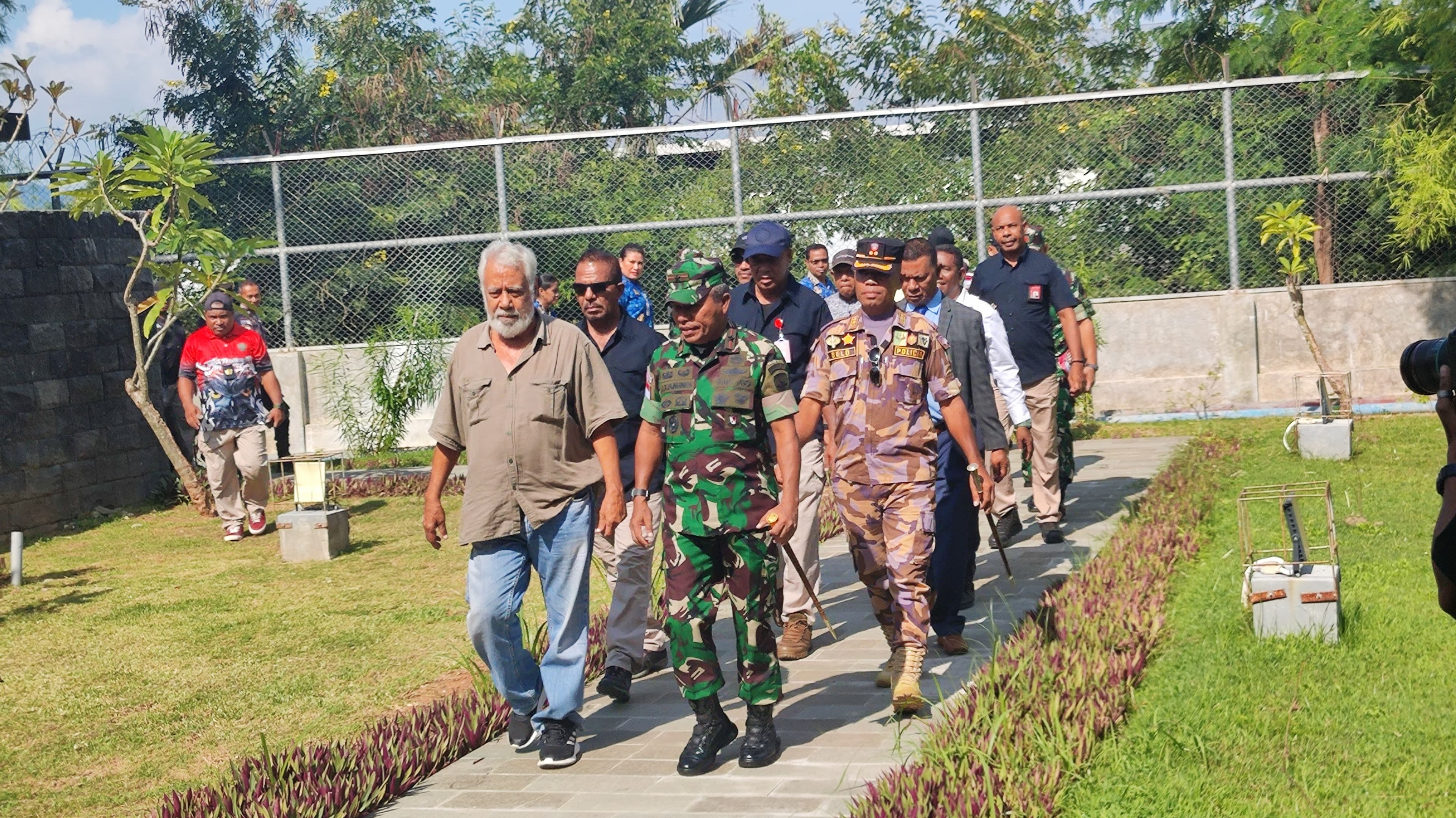 PLBN Motaain Fasilitasi Pertemuan PM Timor Leste Xanana Gusmao dan Danrem 161/Wira Sakti  