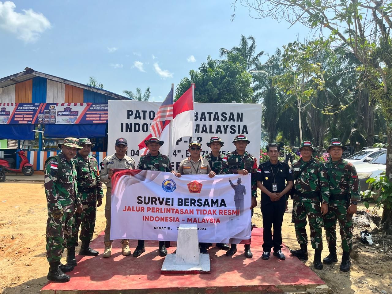 PLBN Sei Nyamuk Laksanakan Giat Identifikasi Jalur Tidak Resmi di Pulau Sebatik